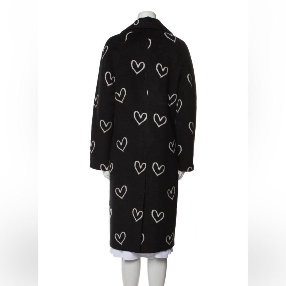 Avec Les Filles Black & White Heart Pattern Coat - Picture 5 of 5
